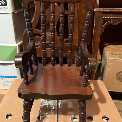 berkeley designs red rocking chair vintage