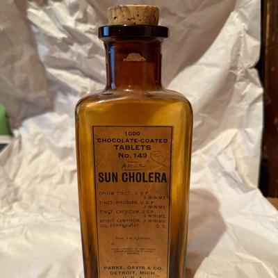 Vintage Medicine Milk Of Magnesium Glass Bottle, Great Condition