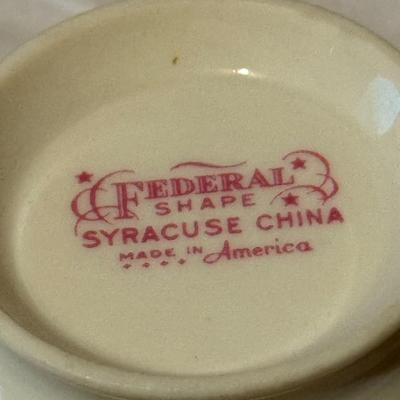 Vtg Syracuse China Federal STANSBURY 4 Tea