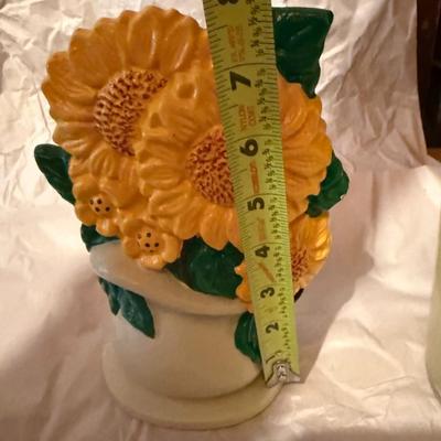 Vintage Cast Iron Sunflower Door Stop