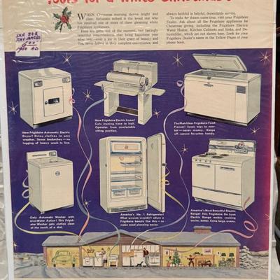 1950 Frigidaire Appliances / Van Heusen Men's Shirts - Vintage Print Ad