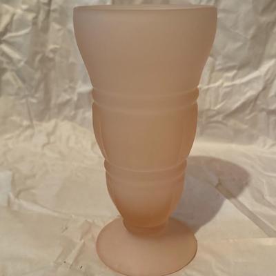 Pink Frosted Depression Glass Lot