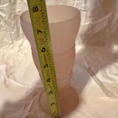 Pink Frosted Depression Glass Lot