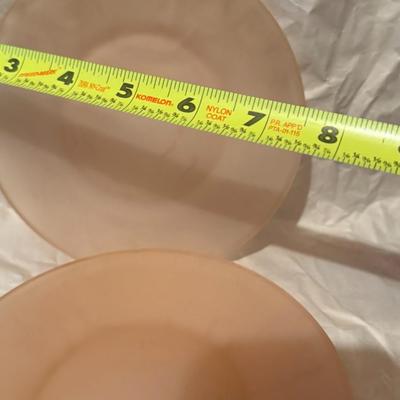 Pink Frosted Depression Glass Lot