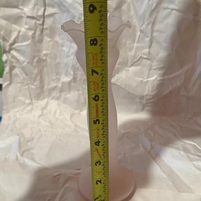 Pink Frosted Depression Glass Lot