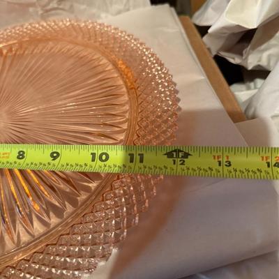 Antique Pink Depression Glass Miss America Large Oval Plate Anchor Hocking
