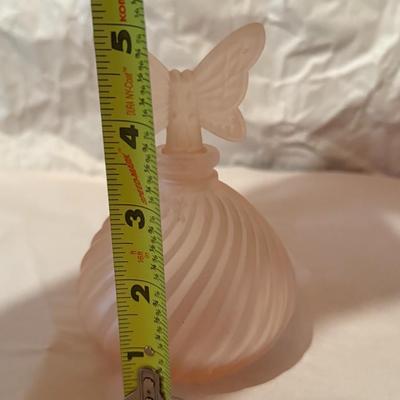 Dresser Vanity Set Pink Frosted Glass Piece