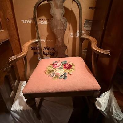 antique Victorian parlor chair