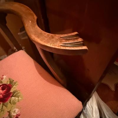 antique Victorian parlor chair