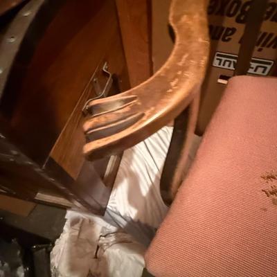 antique Victorian parlor chair