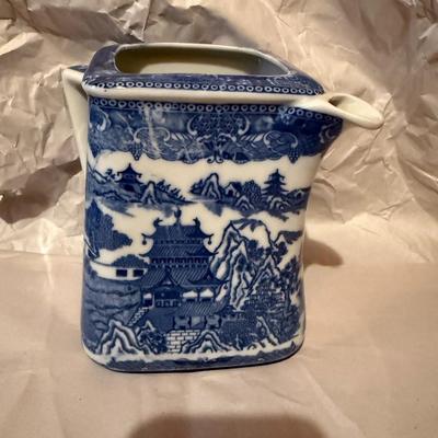 Ringtons Limited Tea Merchants Blue Lidded Canister Jar Container Reproduction