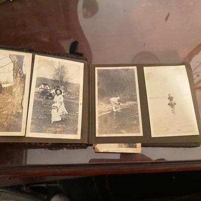 Vintage photo album of family fun