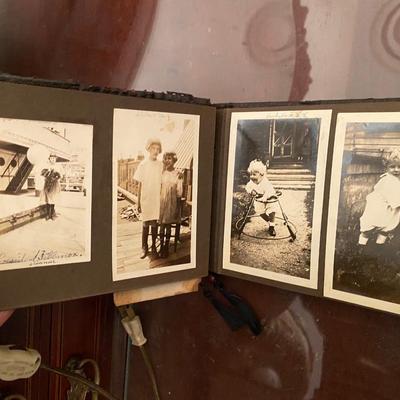 Vintage photo album of family fun