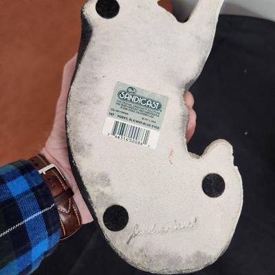 2 Blue Eye Husky Sandicast Sculptures