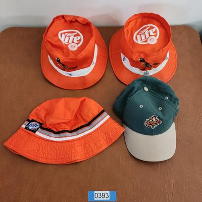 4 Baltimore orioles Hats