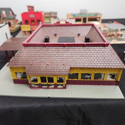 Large lot of Ho Train Garden Plastic Buildings Pola Model Power Bachmann & others