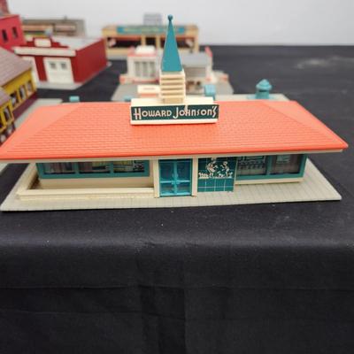 Large lot of Ho Train Garden Plastic Buildings Pola Model Power Bachmann & others