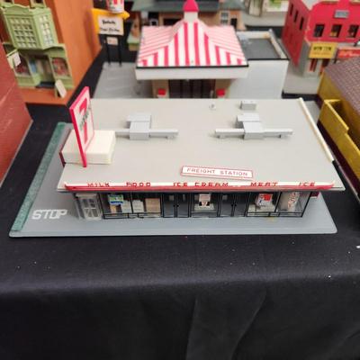 Large lot of Ho Train Garden Plastic Buildings Pola Model Power Bachmann & others