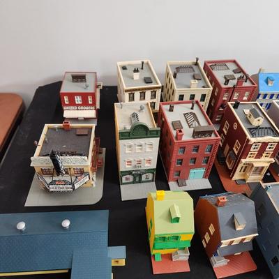 Large lot of Ho Train Garden Plastic Buildings Pola Model Power Bachmann & others
