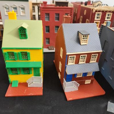 Large lot of Ho Train Garden Plastic Buildings Pola Model Power Bachmann & others