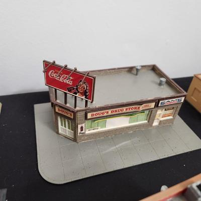 Large lot of Ho Train Garden Plastic Buildings Pola Model Power Bachmann & others