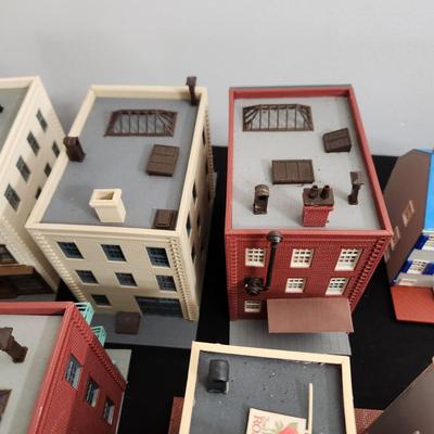 Large lot of Ho Train Garden Plastic Buildings Pola Model Power Bachmann & others