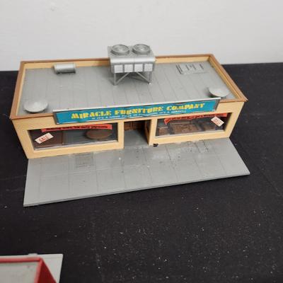 Large lot of Ho Train Garden Plastic Buildings Pola Model Power Bachmann & others