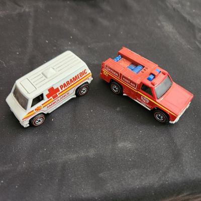 Lot of Matchbox, Hot Wheels, Playart & Others Fire Dept. Vehicles Red Line Matchbox