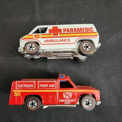 Lot of Matchbox, Hot Wheels, Playart & Others Fire Dept. Vehicles Red Line Matchbox