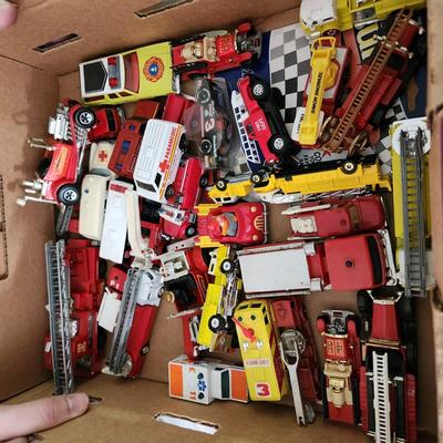 Lot of Matchbox, Hot Wheels, Playart & Others Fire Dept. Vehicles Red Line Matchbox