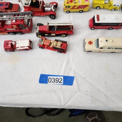 Lot of Matchbox, Hot Wheels, Playart & Others Fire Dept. Vehicles Red Line Matchbox