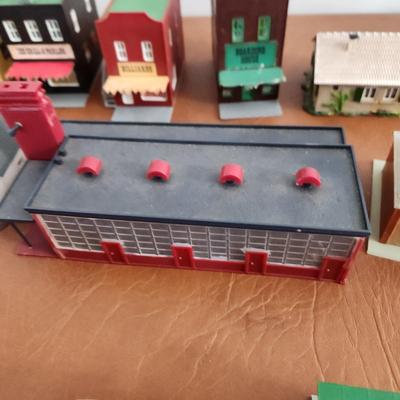 Lot of Ho Scale Train Garden Buildings