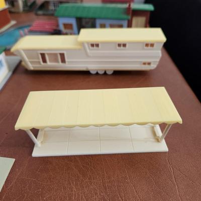Lot of Ho Scale Train Garden Buildings