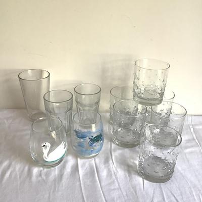 K8057 Set of 11 Assorted Drinking Glasses
