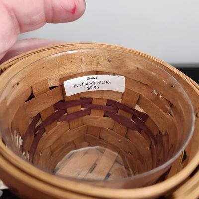 Lot of 7 Longaberger & Staker Baskets & Pottery