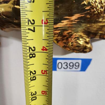 Mid Century Home Decor Gold Tall Ship Wall Decor 22" x28"