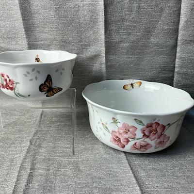 Lot 582 Lenox Butterfly Meadow Lavender Bowl Set