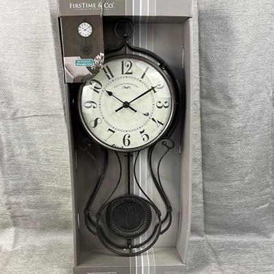 Lot 587 First Time & Co. Wrought Iron Clock