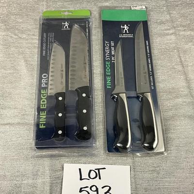 Lot 593 J.A. Henckels International New Knives