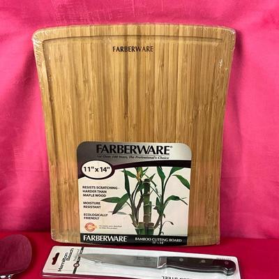 Lot 594 Farberware knives & Utensils Lot