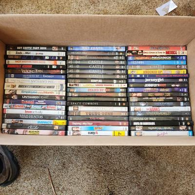 Box Lot of Movies DVDs Castle Love Actually Space Cowboys