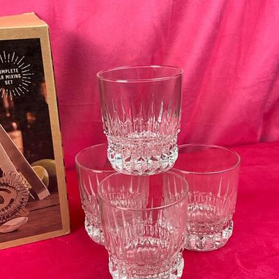 Lot 599 Refinery Bar Mixology Lot & Glasses