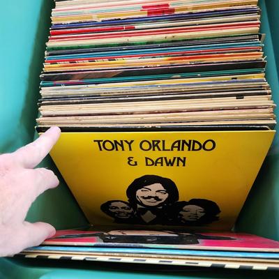 Large Lot Record Albums Lot 419 Bakersfield 63 Big sound of the Drags! Paul Anka ,Tony Orlando, Redd Foxx Mickey Mouse Disco Chipmunks...