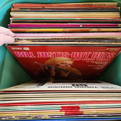Large Lot Record Albums Lot 419 Bakersfield 63 Big sound of the Drags! Paul Anka ,Tony Orlando, Redd Foxx Mickey Mouse Disco Chipmunks...