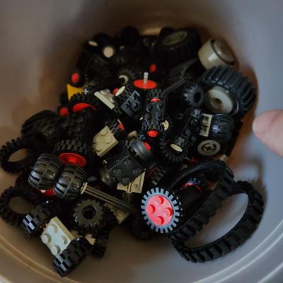 Monster Lot Tote Filled with Vintage Lego Legoland Figures Instructions ETC.