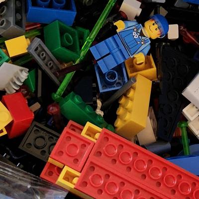 Monster Lot Tote Filled with Vintage Lego Legoland Figures Instructions ETC.