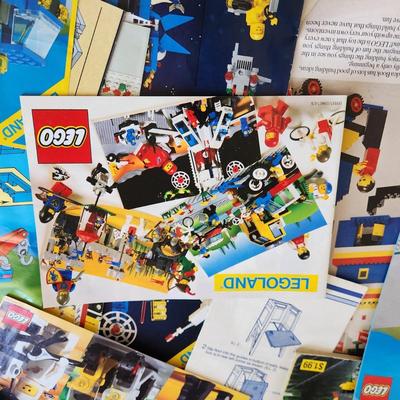 Monster Lot Tote Filled with Vintage Lego Legoland Figures Instructions ETC.