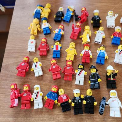 Monster Lot Tote Filled with Vintage Lego Legoland Figures Instructions ETC.