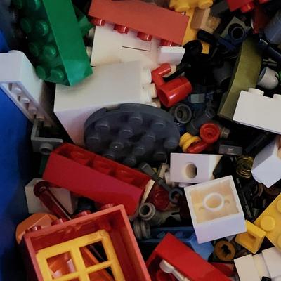 Monster Lot Tote Filled with Vintage Lego Legoland Figures Instructions ETC.