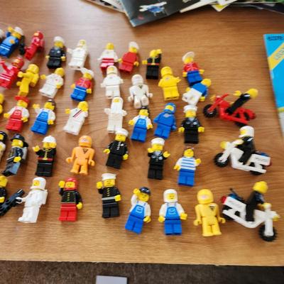 Monster Lot Tote Filled with Vintage Lego Legoland Figures Instructions ETC.